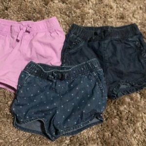 Set of three jumping beans toddler baby shorts 24m